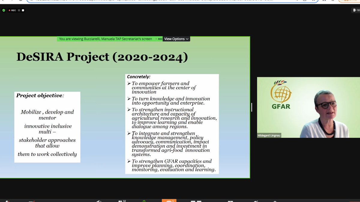 TAP_G20's tweet photo. Partner engagement in EU DeSIRA projects
& updates on @FAO's #TAP_AIS, #DeSIRALift, @GFAR, #CAADP ex Pillar IV organizations
- session moderated by @EU_Partnerships 🇪🇺
#TAP_PartnersAssembly
#AgInnovation
#capacitydevelopment
#AIS #research #policies https://t.co/H1tHWr5oRw
