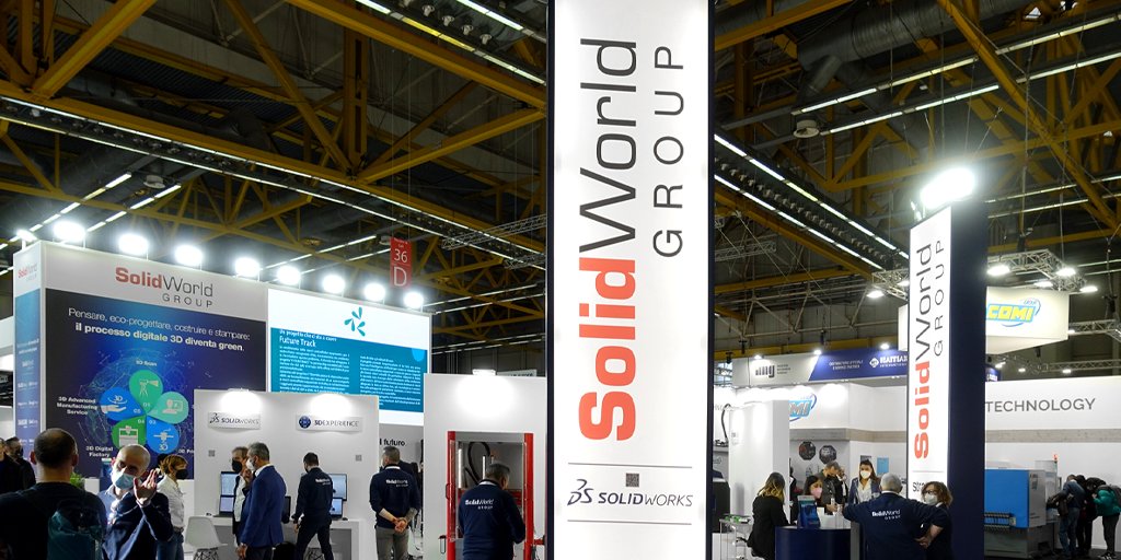 SolidWorld3D's tweet photo. Siamo entrati nel vivo della prima giornata di #MECSPE2021! 
Ecco alcune foto della filiera digitale #green, con tutte le tecnologie di #SolidWorldGroup. 
Vieni a trovarci al Pad. 36 Stand D30. https://t.co/VxF22CD3Fc
