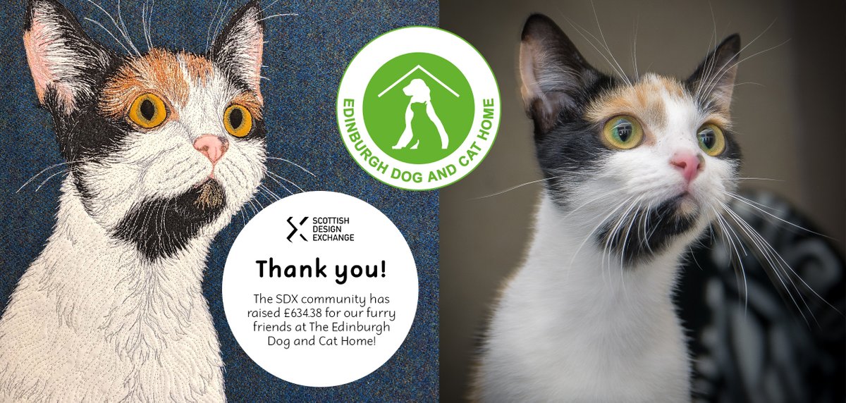 🐾 As a not-for-profit social enterprise, one of our core missions is to work hand-in-hand with local organisations.
Last year our community of Artists created artwork to auction off to raise funds for <a href="/EdinDogCatHome/">Edinburgh Dog and Cat Home</a> We hope Pumpkin found their forever home ❤️ <a href="/CannySquirrel/">The Canny Squirrel</a>