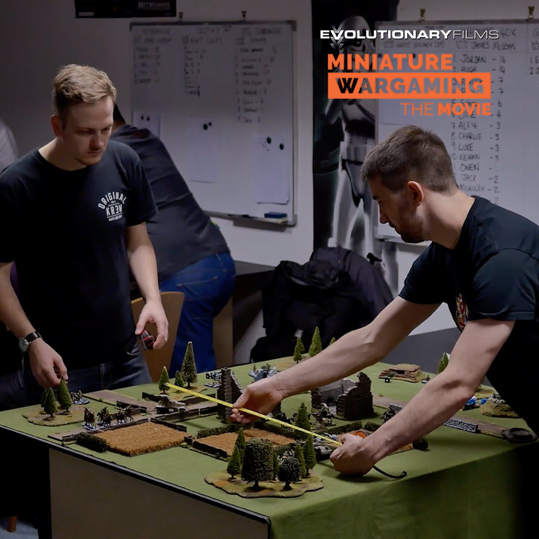 EvoFilmsUK's tweet photo. 'Miniature Wargaming The Movie' follows the lives of 4 miniature wargaming gamers. Here's Matt and Adam, they travel across Europe in a bid to fulfil their dream of competing in an international tournament. 

This title is releasing nationwide in December! https://t.co/ugl4hpLOiL