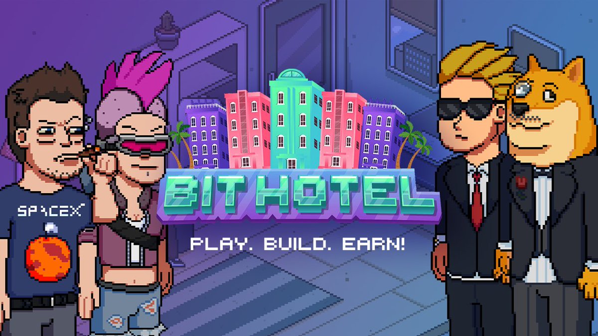 BitHotel_'s tweet image. Bit Hotel is a new upcoming metaverse game with a nostalgic 8-bit design. Collect items and characters and display them in your room or in mini-games. Each room functions as a place where you can chat, trade or battle with other players. 
Check it out! bithotel.io/#/
