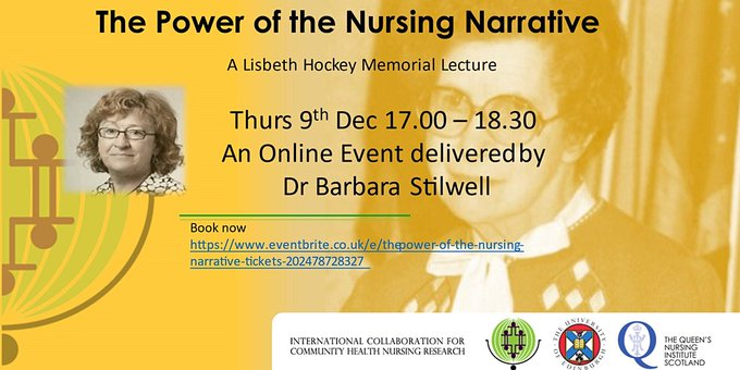 ICCHNR  are delighted to invite you to the free inaugural memorial lecture delivered by Dr Barbara Stilwell #LisbethHockey 09/12