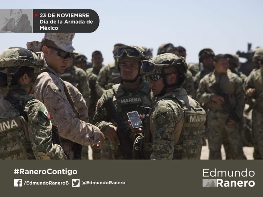Reconociendo la inquebrantable vocación de servicio de quienes dedican su vida para proteger el territorio mexicano. #DíaDeLaArmadaDeMéxico #RaneroContigo