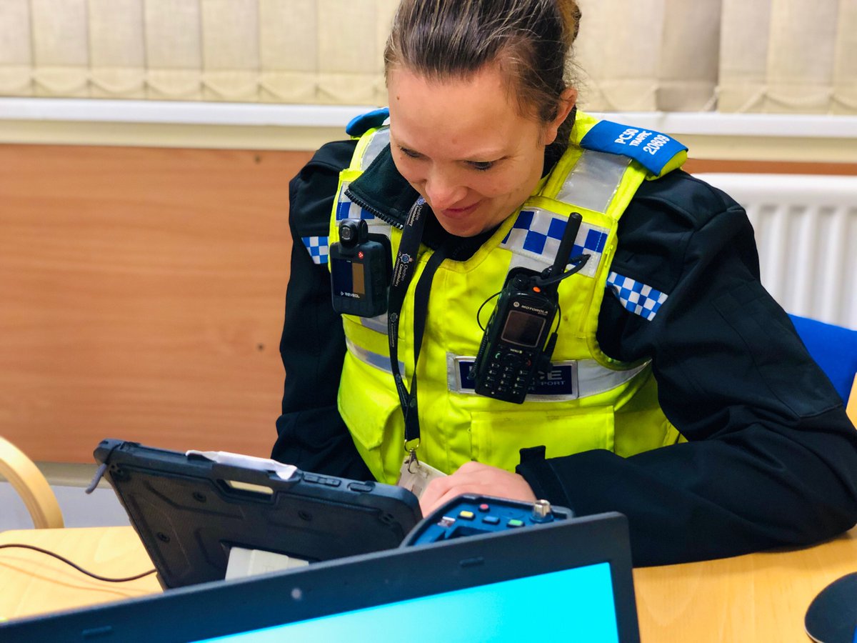 CreweEastPol's tweet photo. Congratulations PCSO Moulton for passing your TRU CAM Theory Test! On Saturday PCSO Lizzie Jolley will be taking Vic out for the Practical part of the test to complete the training. Another officer making our roads safer in Crewe East! 

#pcsojolley22582 #creweeastpolice https://t.co/o2YWesGCUe