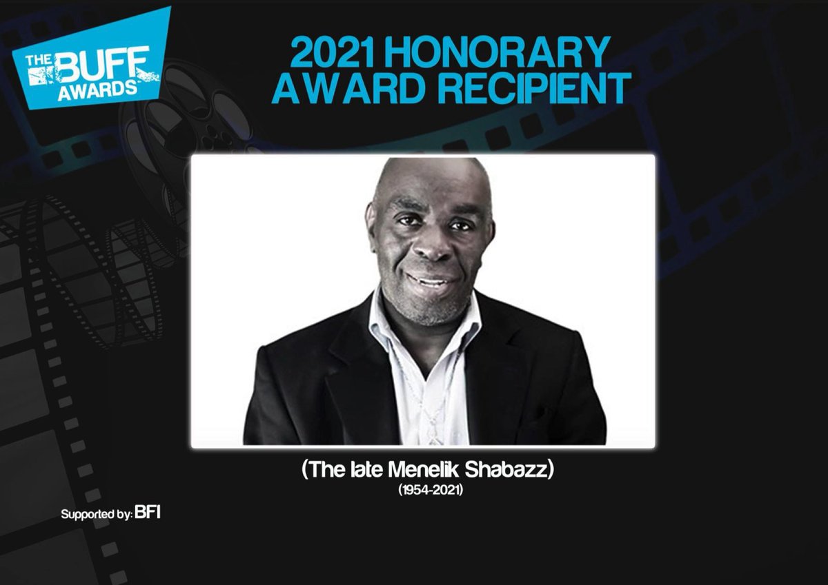 A very special and heartfelt thanks to Brian Bovell, @BlaakRichardson, @dotunadebayo, @JJyabbas, @DSpenceComedy, @EddieKadi, @MrCeeComedian @SPWGmovie & all the folks at @bcaheritage for their time & contributions to the @menelikshabazz tribute. His legacy lives on! #BUFFAwards