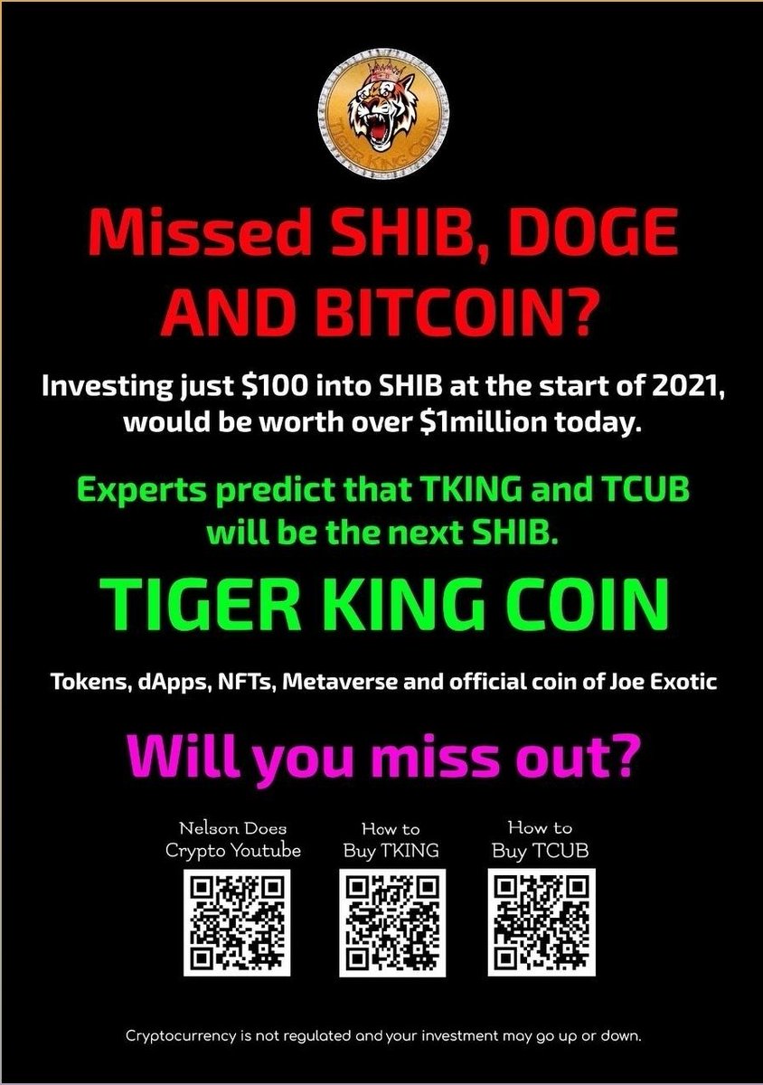 sirac_leloup's tweet photo. #TKING at @Tiger_King_Coin whitepaper is solid they already developed a patented #dApp @ChainChat_App that allow private communication and exchange between two wallets so we'll be able to negotiate and exchange #crypto and #NFTs It's @joe_exotic official crypto #FreeJoeExotic https://t.co/wKrcHmcIDK