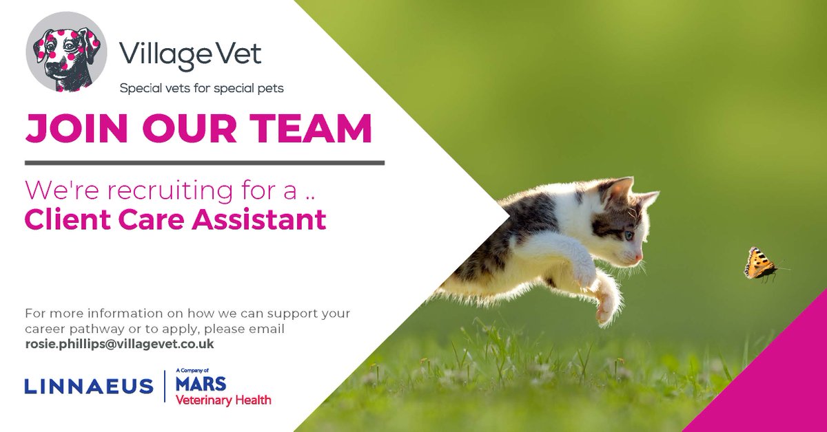 An opportunity has arisen to join our 24-hour team at our London Hospital. As a Client Care Assistant, you will be responsible for ensuring both our clients and patients receive a professional five-star service throughout their time with us. Details &gt;&gt; ow.ly/OuLr50GUvIq