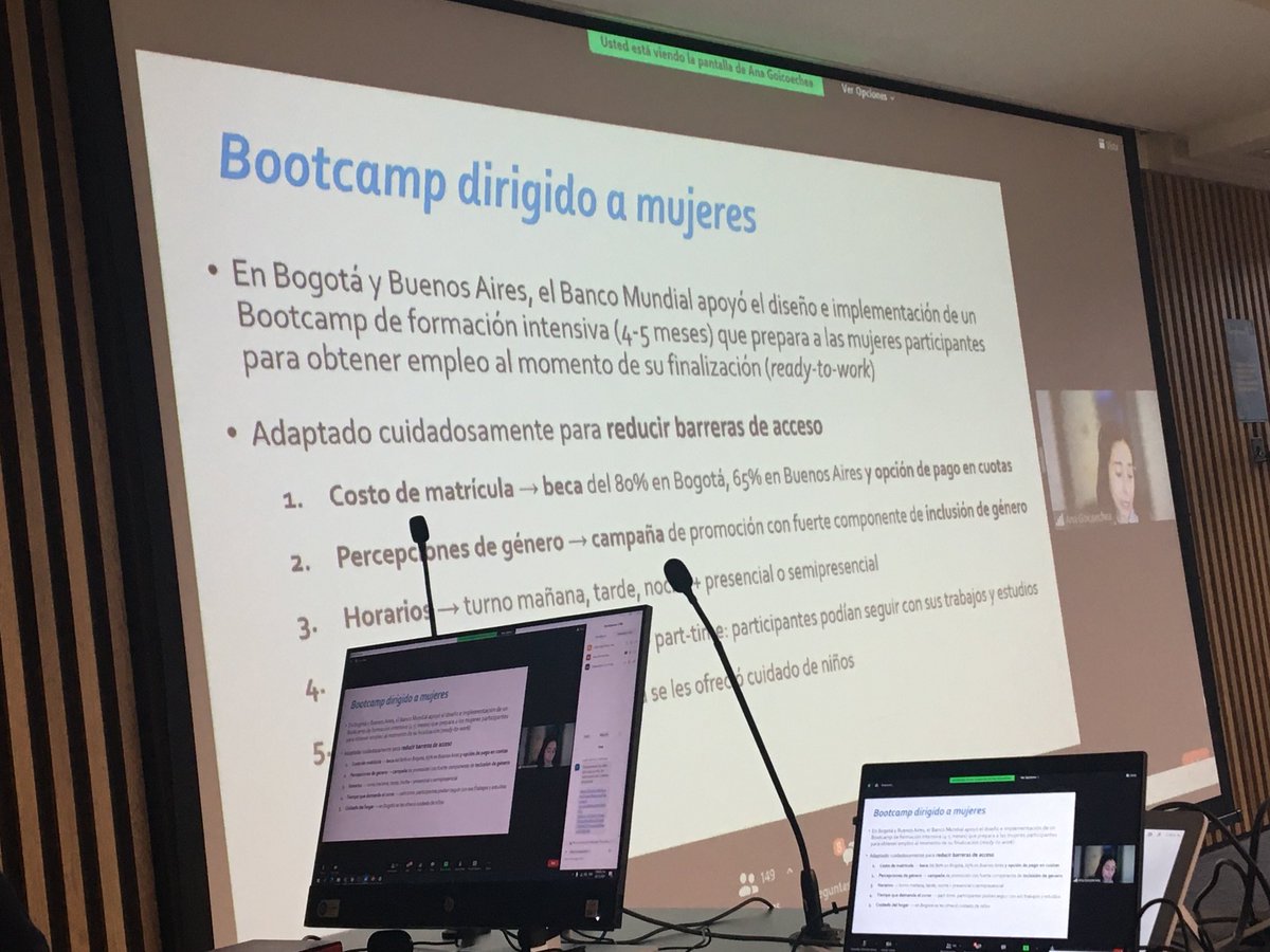 liliabrilr's tweet photo. @BancoMundial presenta los resultados preliminares del Bootcamp de mujeres que adelantamos con #ClusterSoftwareTI @bictia @investinbogota @camaracomerbog @AndresCarboA https://t.co/MJhZ7QmK3W