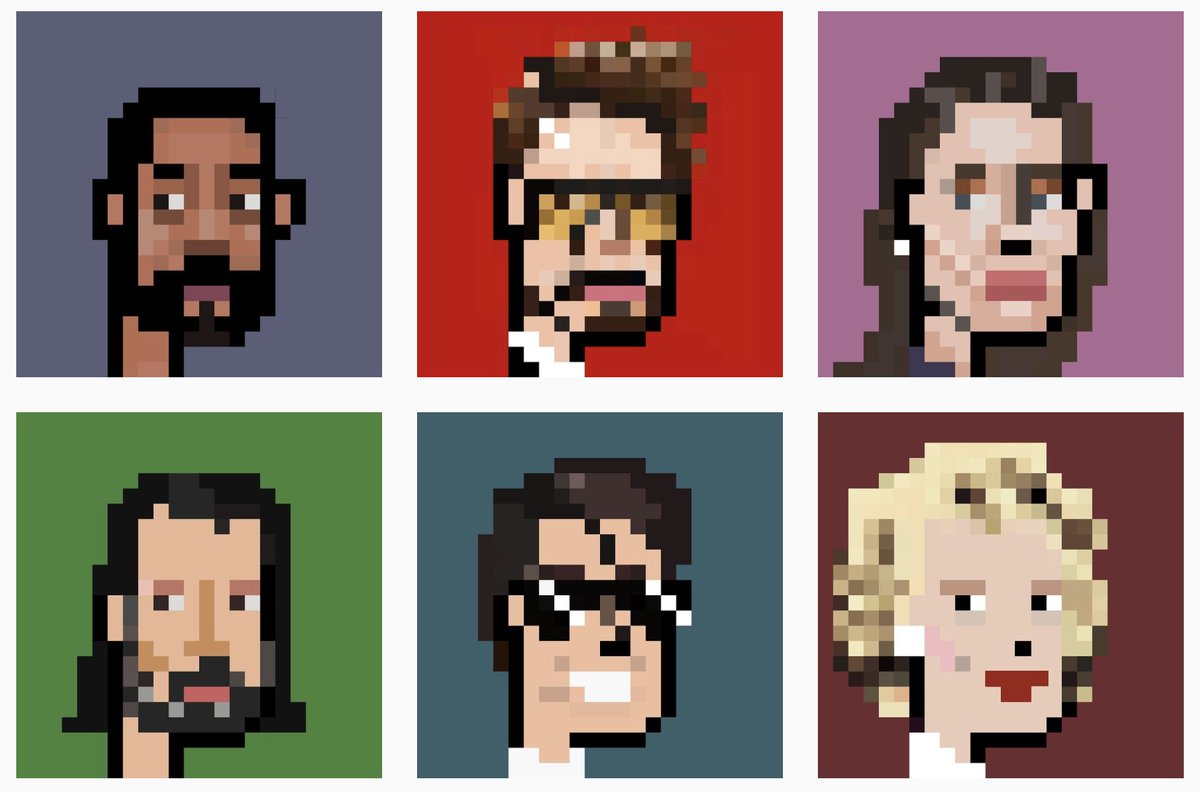 M00Pcreate's tweet photo. Moviestar punks!!🍿

#NFT #NFTs #NFTcommunity #NFTart #NFTartist #pixelart #famous #Celebrities 

https://t.co/B1IpfRqK5X https://t.co/0foExrEtRM