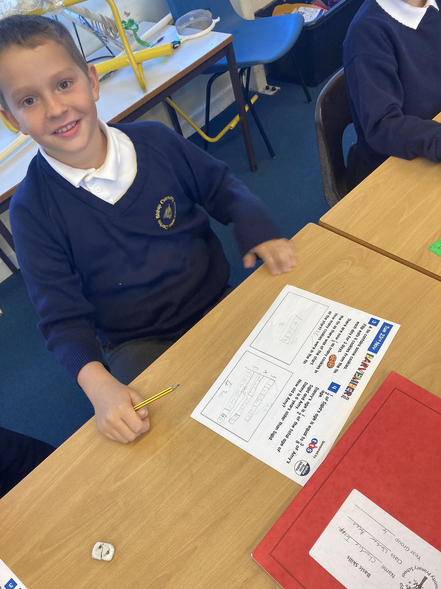 JanBosence's tweet photo. @WhiteRoseMaths Amazing development from our Y3 and 4 learners at Cheriton Bishop today - we even tackled challenge 4!
#Barvember2021 #brilliantbarmodelling #whiterose https://t.co/rNYF4gEDnf