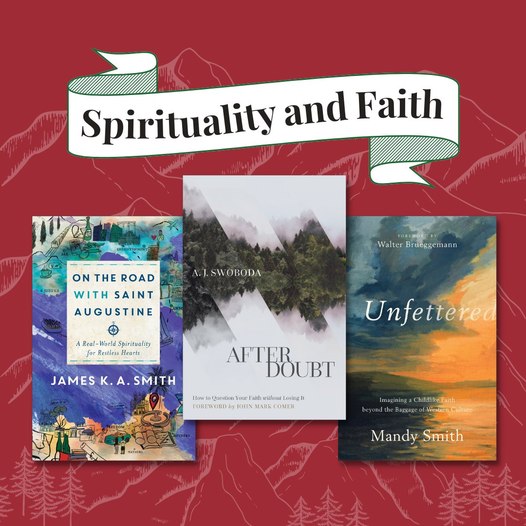 BrazosPress's tweet photo. 🎁It's Gift Guide week!🎁
For anyone on your list who would enjoy a good read to deepen their spirituality and faith, we have some wonderful recommendations!
#OnTheRoadWithSaintAugustine @james_ka_smith
#AfterDoubt @mrajswoboda
#Unfettered @MandySmithHopes https://t.co/0VDWN5m8fV