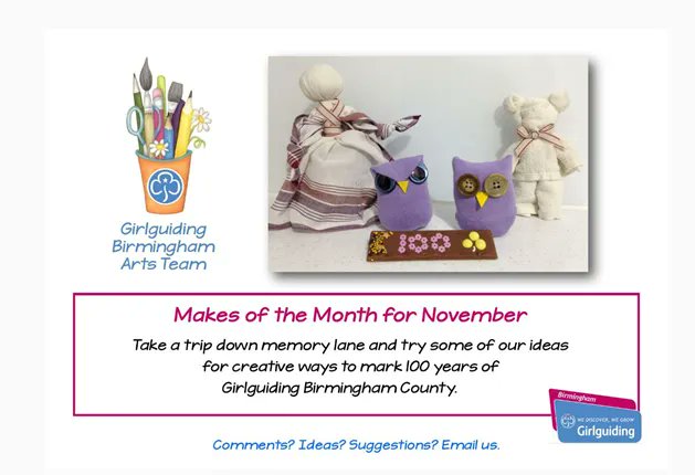 Time to get your art on! 🌈 🎀 💌 📜 🏷️ ✏️ ✂️ 
*warning: contains chocolate 🤤

Check out the new activities prepared for you by the Art Team buff.ly/3oKngU5

#Art #GirlguidingBham #November #Crafts #Craft #Crafty