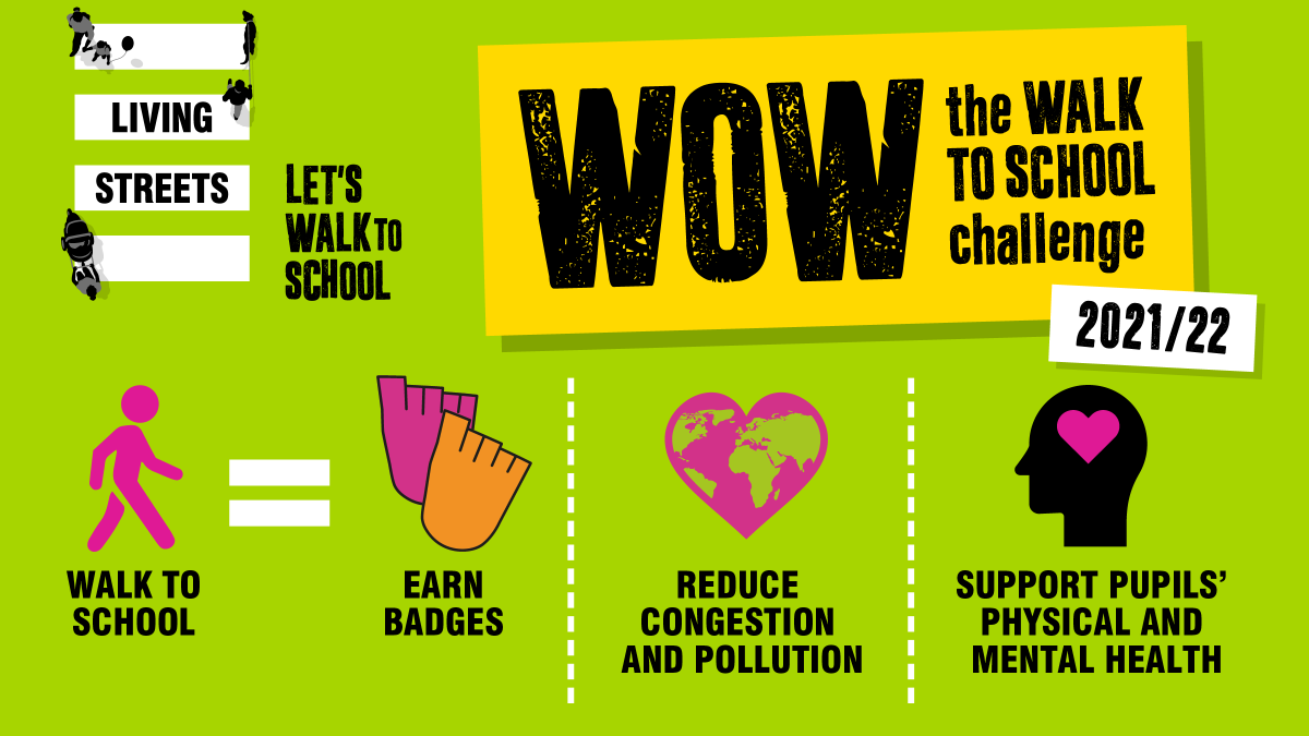 Our Walk to School Challenge starts today! #WalkToSchool