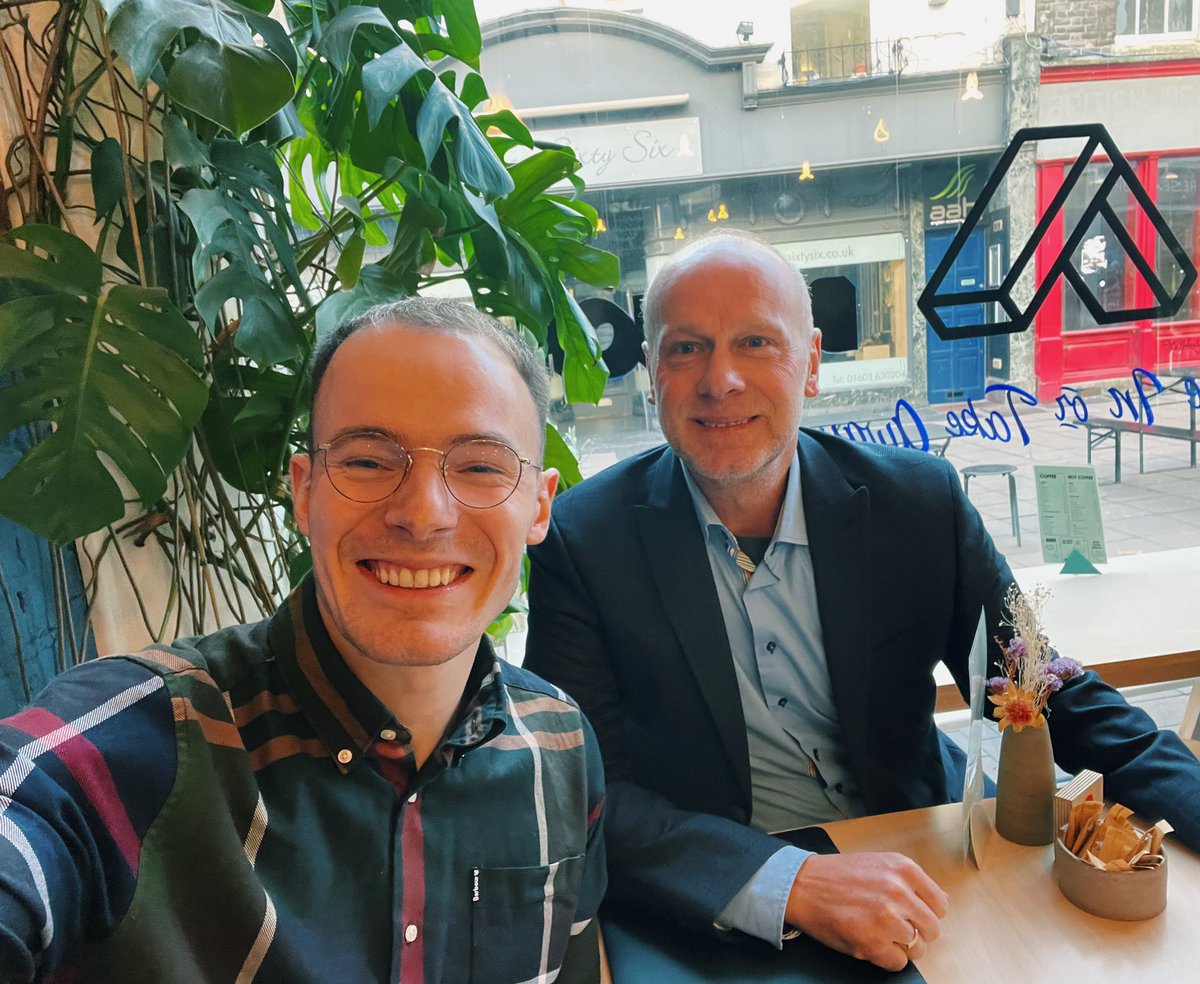 Chris Reeve (@chrisreevo) on Twitter photo ☕️ with the 👑
So grateful to have chatted all things #NCFC with <a href="/11Gossy/">Jeremy Goss</a> today. When this man speaks, you listen.
Yellows will be pleased to hear he seriously approves of Deano & Shakey + optimistic about what they will bring to our club.
Exciting times are coming back! 💛⚡️ ☕️ with the 👑
So grateful to have chatted all things #NCFC with <a href="/11Gossy/">Jeremy Goss</a> today. When this man speaks, you listen.
Yellows will be pleased to hear he seriously approves of Deano & Shakey + optimistic about what they will bring to our club.
Exciting times are coming back! 💛⚡️