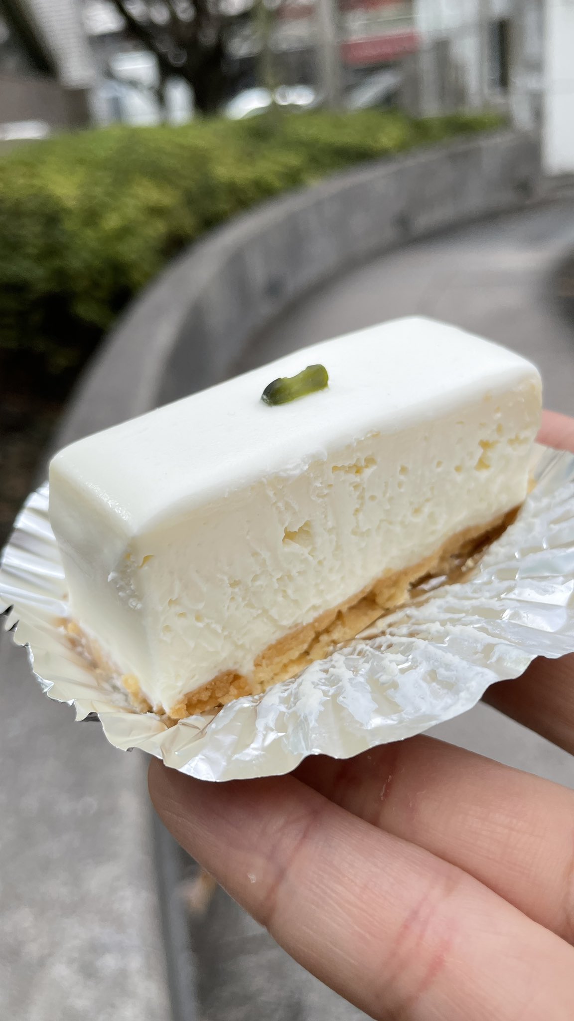 りょうくんグルメ チーズケーキ通り越してもはやチーズ 赤坂見附にあるしろたえ 超濃厚な名物レアチーズケーキ 濃厚レアな食感に上品な酸味と甘さ 手土産にもらったら嬉しすぎる T Co Ehzjry0ejs Twitter