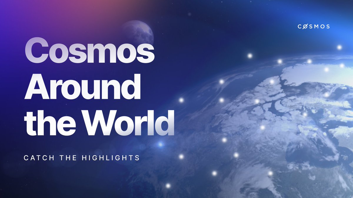 What an exciting month has been for the Cosmos Ecosystem!
👨🏻‍🚀👩🏽‍🚀Our ever-expanding community was reached in every corner of the world via online &amp; in-person events as:
•Messari Mainnet
•LA Blockchain Summit
•NFT NYC
•Cosmoverse
•HackAtom VI

Read more👇🏽
blog.cosmos.network/cosmos-around-…