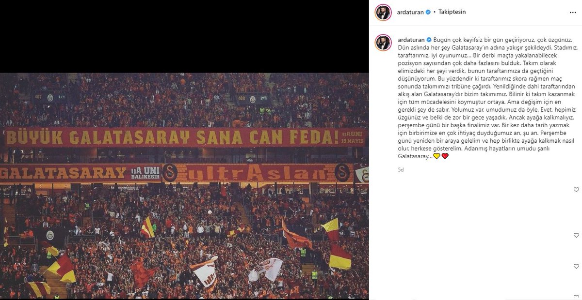 GoalGala's tweet photo. Galatasaray’ın ta kendisi ya kaptanım benim @ArdaTuran https://t.co/cJpHcP6MWh