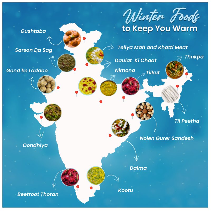 bigbasket_com's tweet photo. Which one of these winter delicacies is your favourite? Let us know in the comments section below! 

#bigbasket #WinterFavourites #IndianFood #IndianFlavours #WinterFoods #India #States #Winter #CommentYourFavourite #FavouriteDish #IndiaMap #IndianDelicacies #IndianDishes https://t.co/bsAt8vODt8