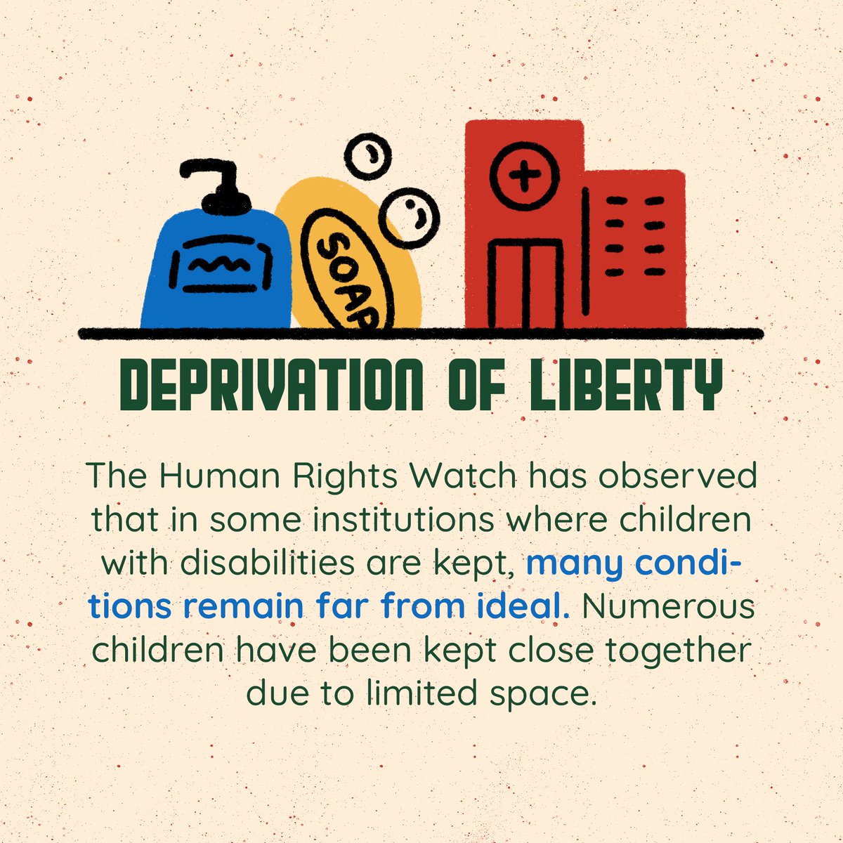 AdhayaPH's tweet photo. ⚖️ Deprivation of liberty
Numerous children have been kept close in unsanitary and non-spacious facilities. Little to no effort has been put into the prevention of COVID-19 in these facilities, exposing already vulnerable children to health risks. https://t.co/flwWMosqst