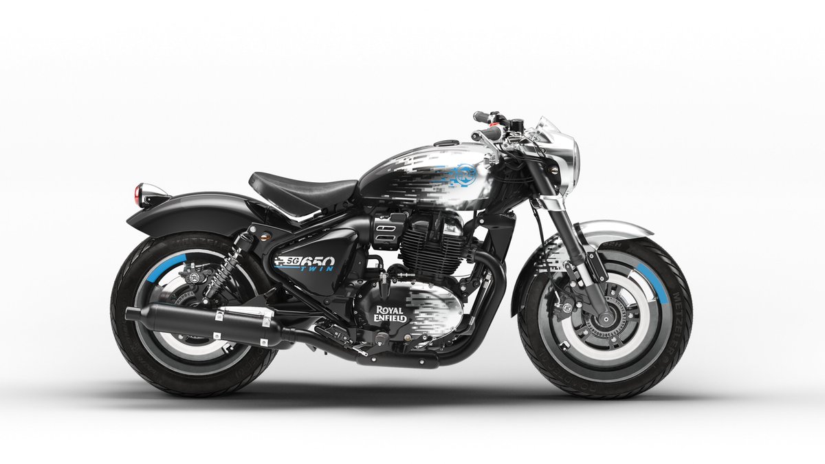 #RoyalEnfield #SG650Twin Concept #Motorcycle revealed at #EICMA2021 #SG650Concept: shifting-gears.com/royal-enfield-…