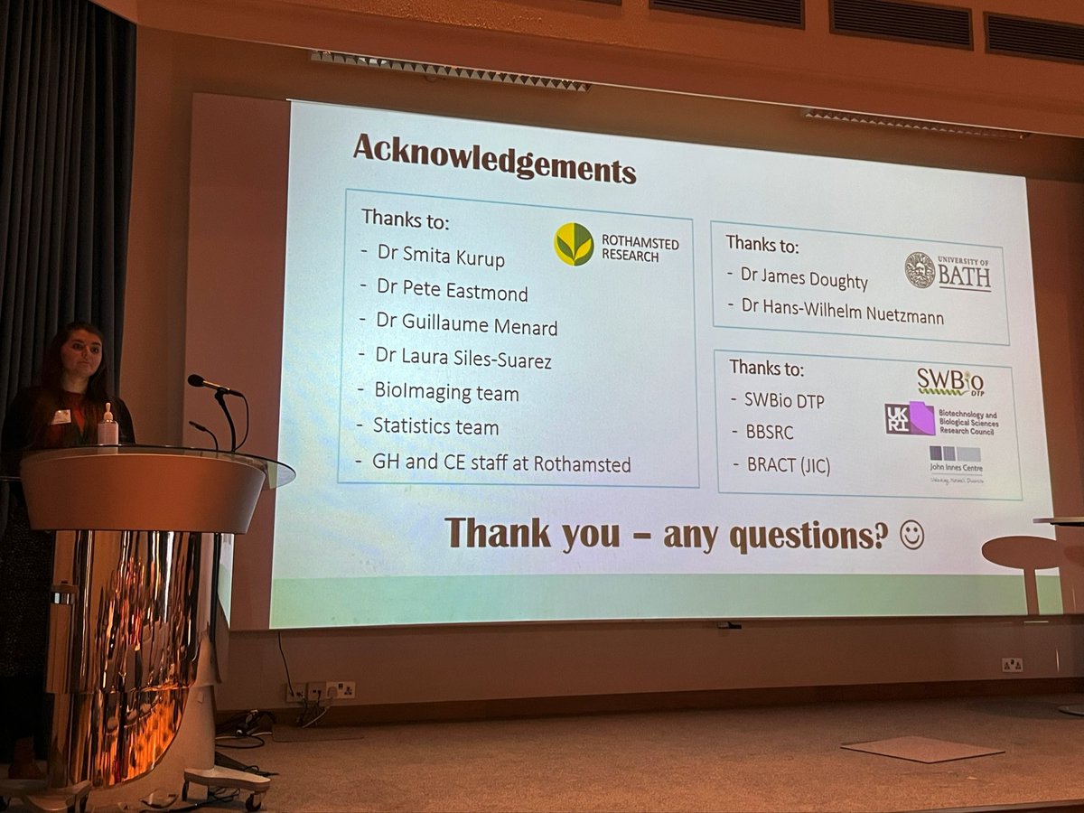 Mollie Langdon from Rothamsted Research &amp; Uni of Bath has presented her journey in exploring the role of ARF2 in controlling seed size in B. oleracea using genome editing. After excelling in editing B. oleracea she will start working with B. napus too!