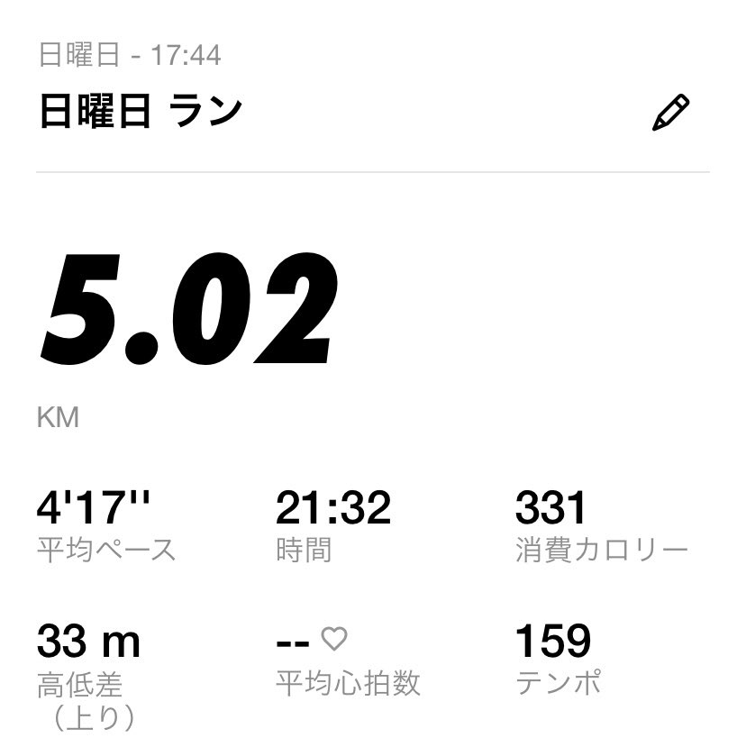 01023m's tweet photo. 日曜日5キロ
投稿忘れてた。。 https://t.co/Cv70jNww0G