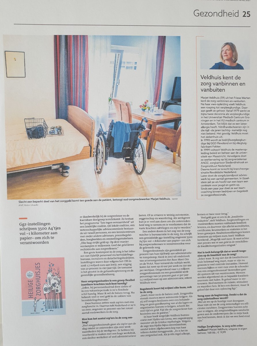 De samenvatting van 'Heilige zorghuisjes' ⬇️