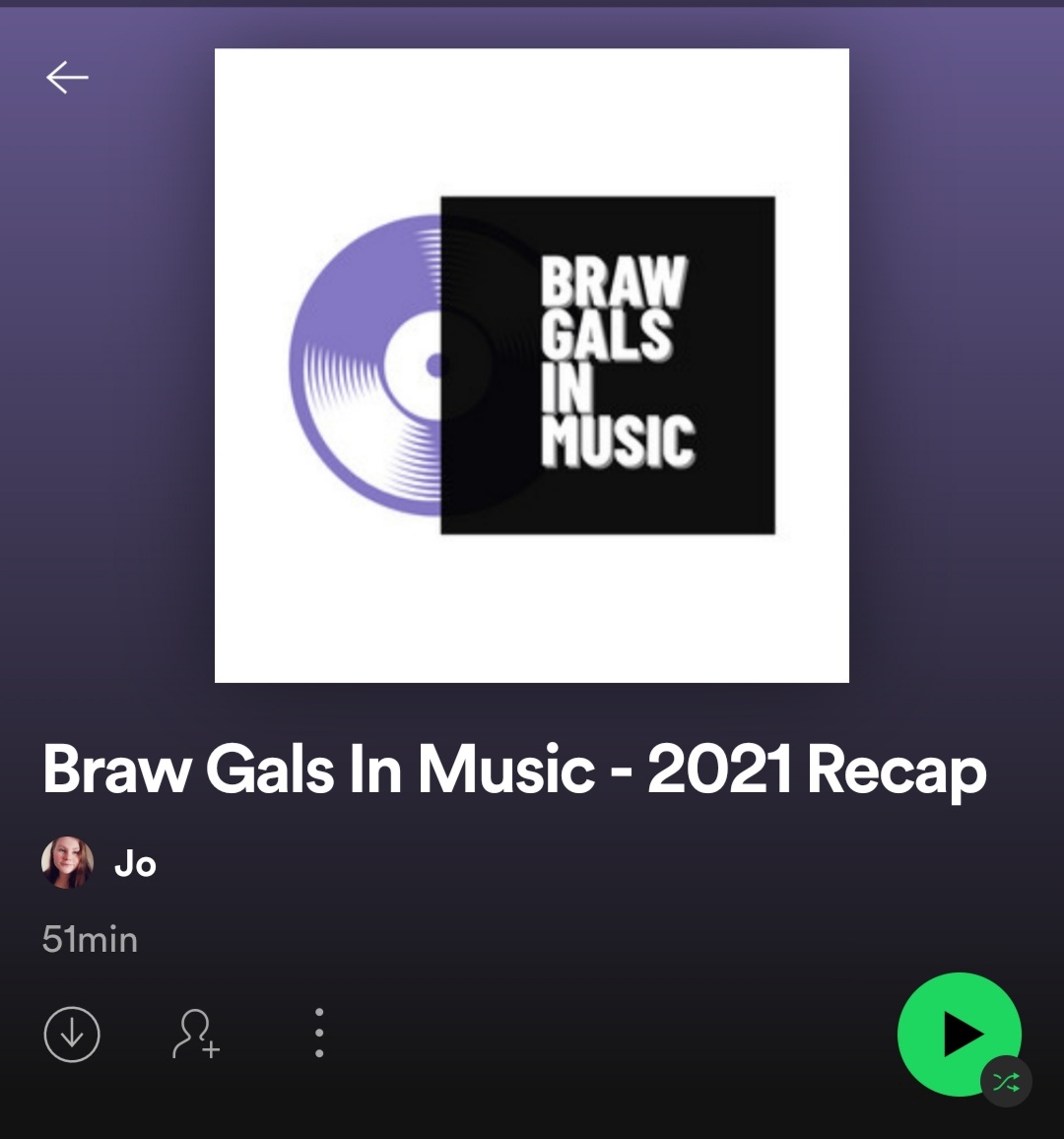 I've made a wee playlist featuring some of the best music produced by womxn throughout 2021! 

Leave us a wee comment if you would like to be featured! 💜