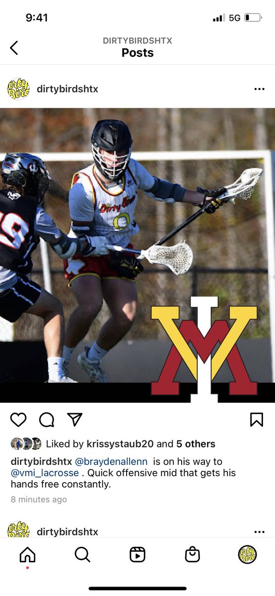 2022 midfielder Brayden Allen is on his way to <a href="/VMI_Lacrosse/">VMI Lacrosse</a>. #virginiaisforlovers