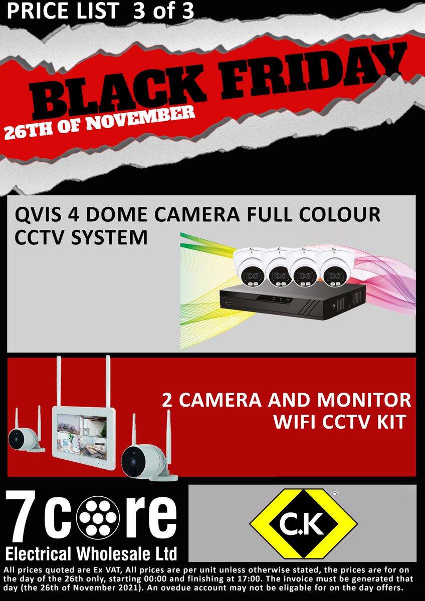 7coreelectrical's tweet image. THIS FRIDAY, 100’S OF PRODUCTS WILL SUCCUMB TO 7 CORE BLACK FRIDAY DEALS, CALL YOUR LOCAL BRANCH ON THE DAY TO FIND OUT WHAT PRODUCTS YOU COULD SAVE ON. #blackfriday2021 #fyp #7Core #blackfridaydeals