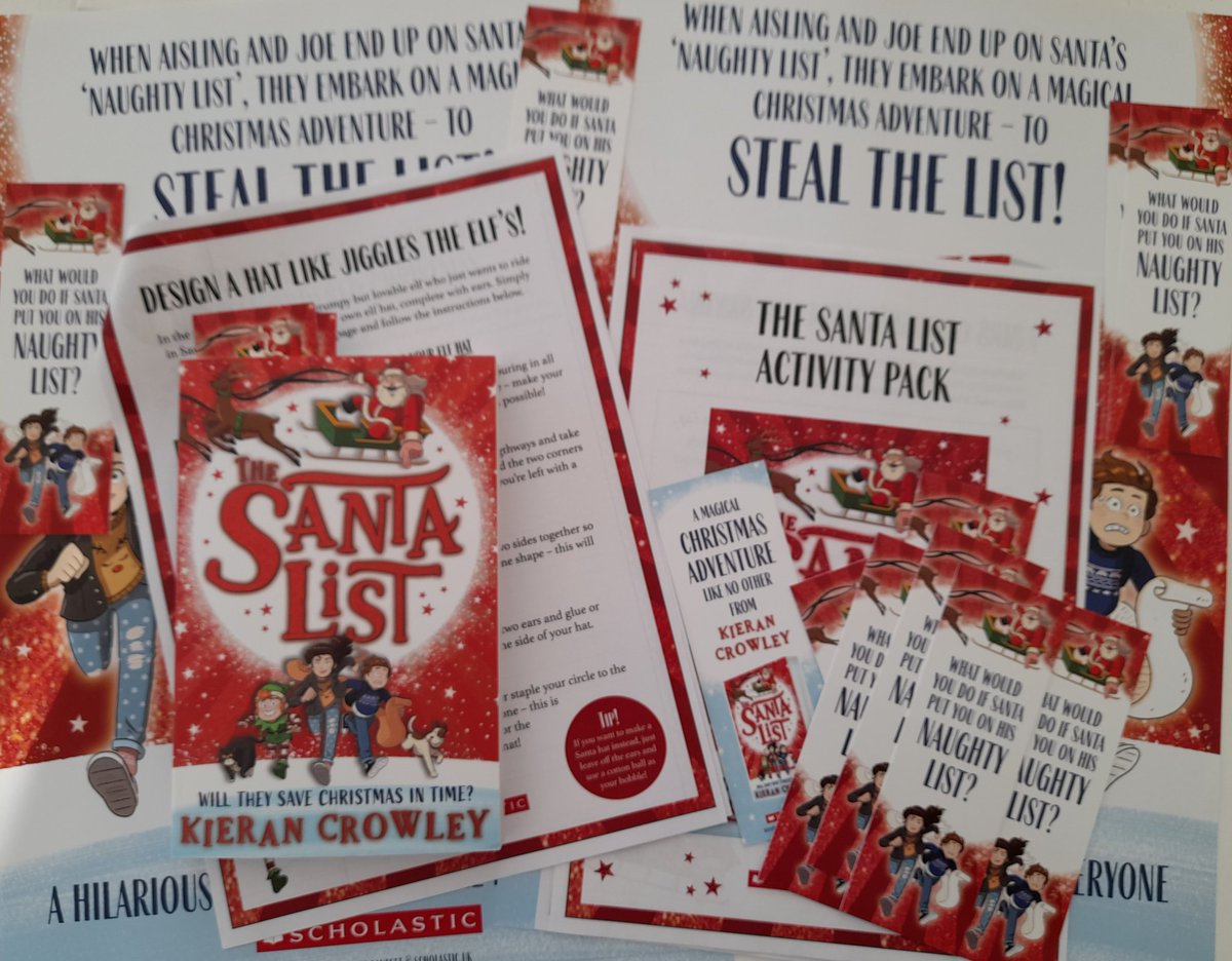 KMarkCrowley's tweet photo. 🎅🎅🎅 BOOK GIVEAWAY 🎅🎅🎅

If you'd like to win one of 3 copies of The Santa List PLUS bookmarks, poster &amp; activity pack, all you have to do is: 

🎄RT to enter
🎄by 1pm, 1st Dec 21
🎄Ire/UK only

Publ. by: @scholasticuk 
Art: @jameslancett
#Giveaway #book #kidlit #TheSantaList https://t.co/bQFBIv8zDw