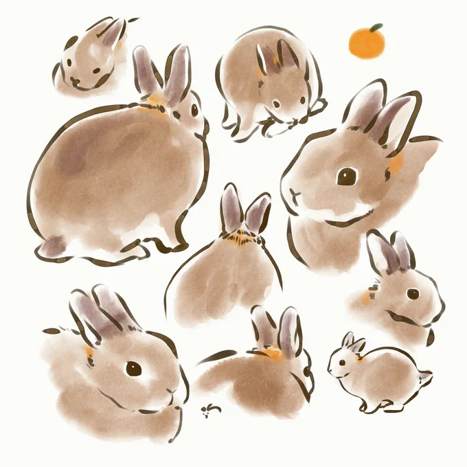 UUUO(うちのうさぎさんうなじオレンジ🐰🍊) 