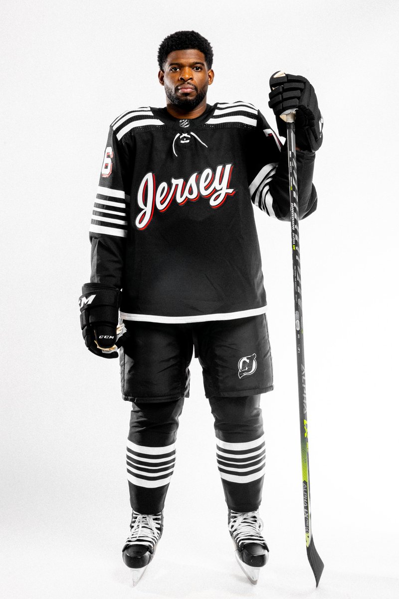 seanshapiro's tweet photo. There's a new jersey in New Jersey. 

Martin Brodeur designed it after hearing fans call for an all-black look for years. How it came to be, why it happened, and a look at the current landscape of the NHL's alternate threads

https://t.co/fAOgQkPfFz https://t.co/Y6qSZwjaCp