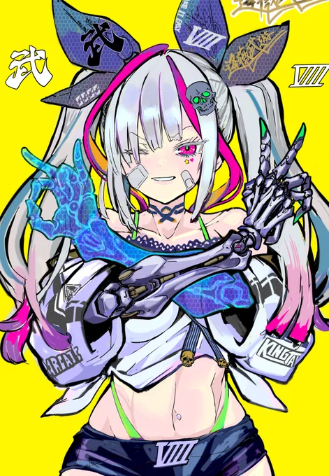 Vtuberぽいキャラデザにしてみた 