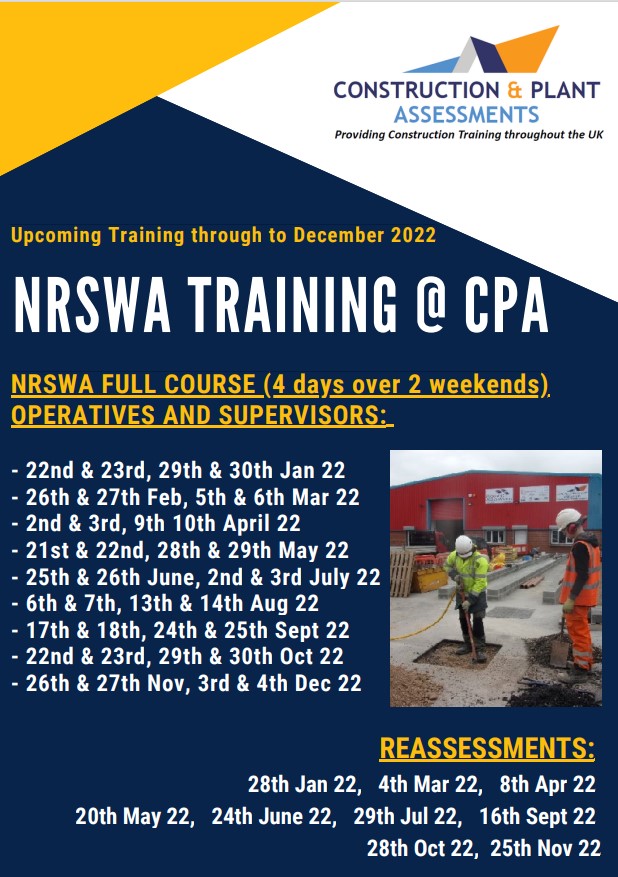 ❗ 2022 NRSWA Course Dates ❗
For further information and to book your place on the full course or re-assessment, contact our office on 01709 868181.
#Training #COURSES #UPDATE