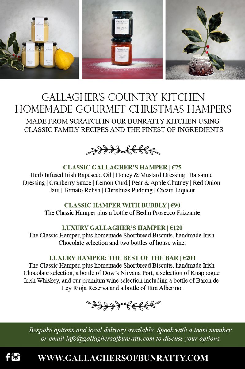 JPClarkes_'s tweet photo. @jozeemac @irishexaminer No equipment suggestion unfortunately but we do have our gourmet Christmas Hampers, all handmade on the premises and available for local delivery! Might make a nice addition to your hamper roundup 🎄⛄️🥂 https://t.co/XVHBkF5bJY