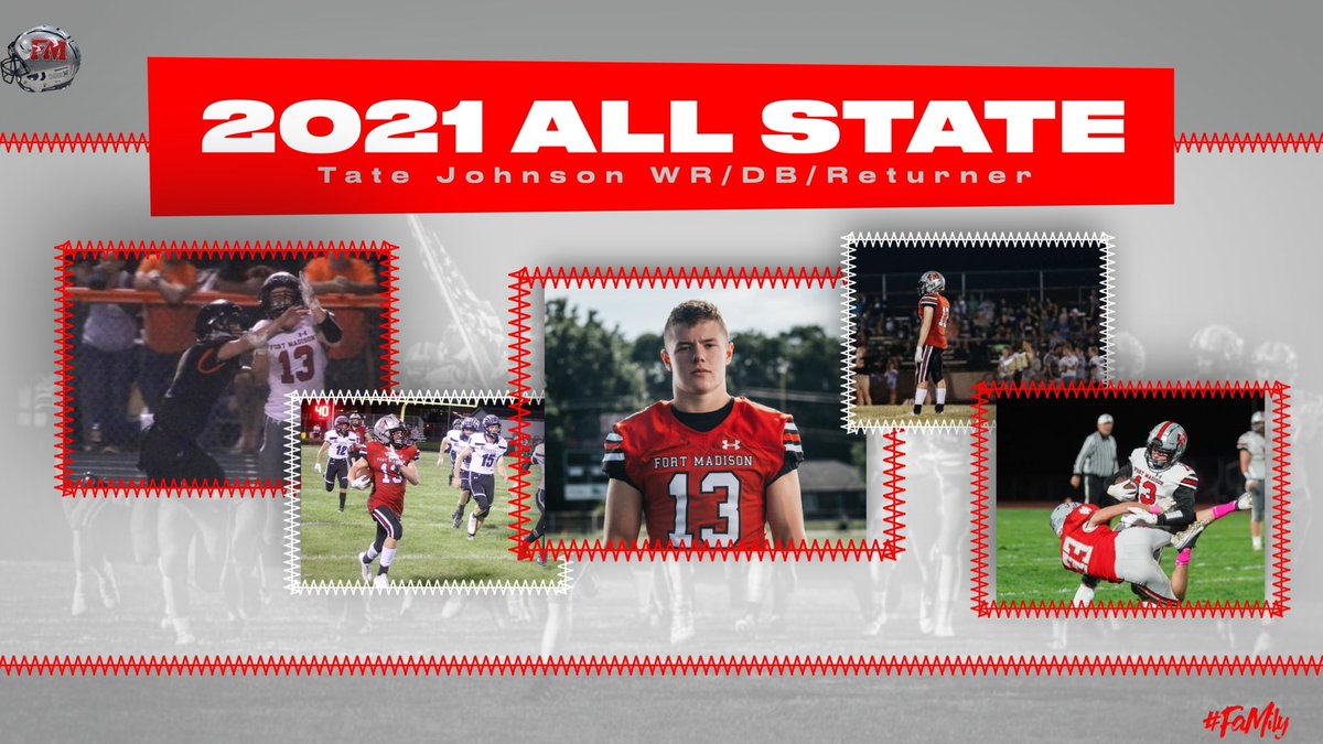 Congratulations  to our Dawg, Tate Johnson on making the Class 4 All State Team. A well earned accolade to end his High School football career! Go Hounds! #FaMily