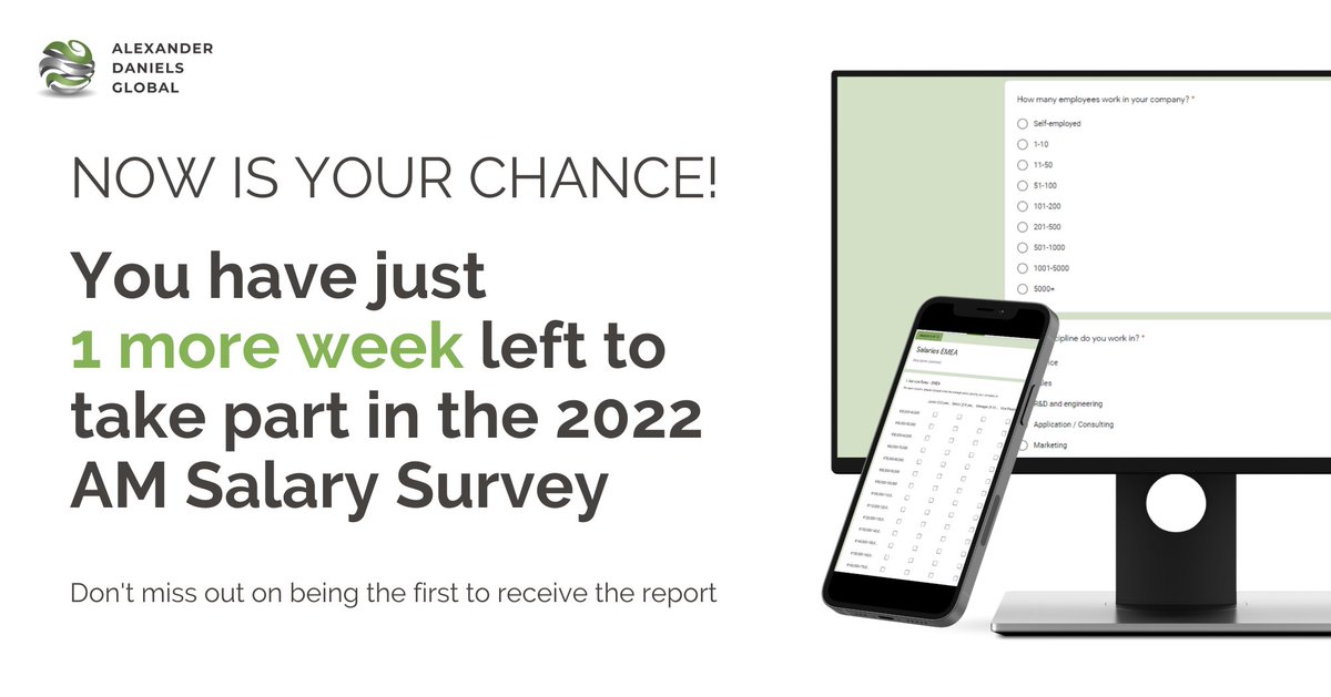 Employers and Professionals - participate today and receive the report ahead of the rest of the industry!

Hiring Managers / Employers:
forms.gle/s238XNYrvPGkwy…

Employees / Professionals:
forms.gle/PHDQgTY8WvuJuf…

#3dprinting #additivemanufacturing #salarysurvey #takethesurvey