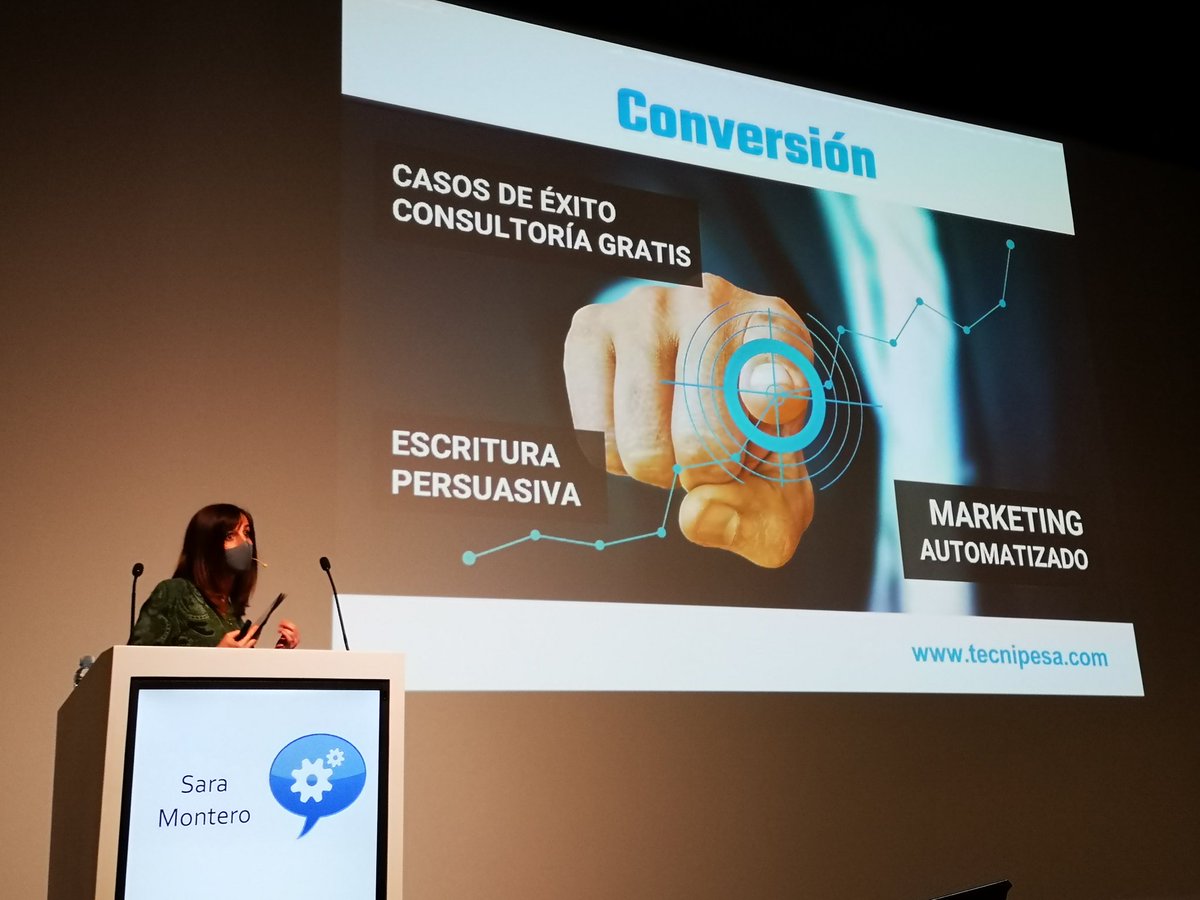 Verbalizar casos de exito de clientes, con el aumento real que suponemos en productividad. Y #automatizar todo el etiquetado  con <a href="/ActiveCampaign/">ActiveCampaign</a>. Sara Montero de <a href="/Tecnipesa_ID/">Tecnipesa</a> en #indusmedia