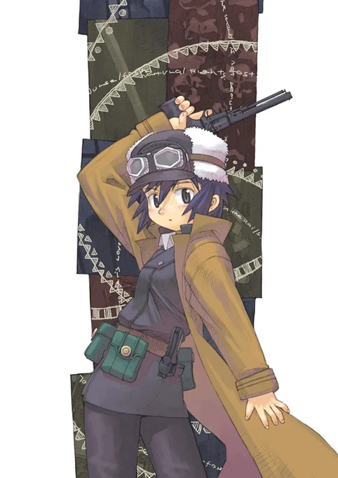 黒星紅白画集3冊電子書籍化!今日の一枚は記念すべき『キノの旅』Ⅰ巻の表紙です。https://t.co/Q3DUThxZYQ @amazonより 