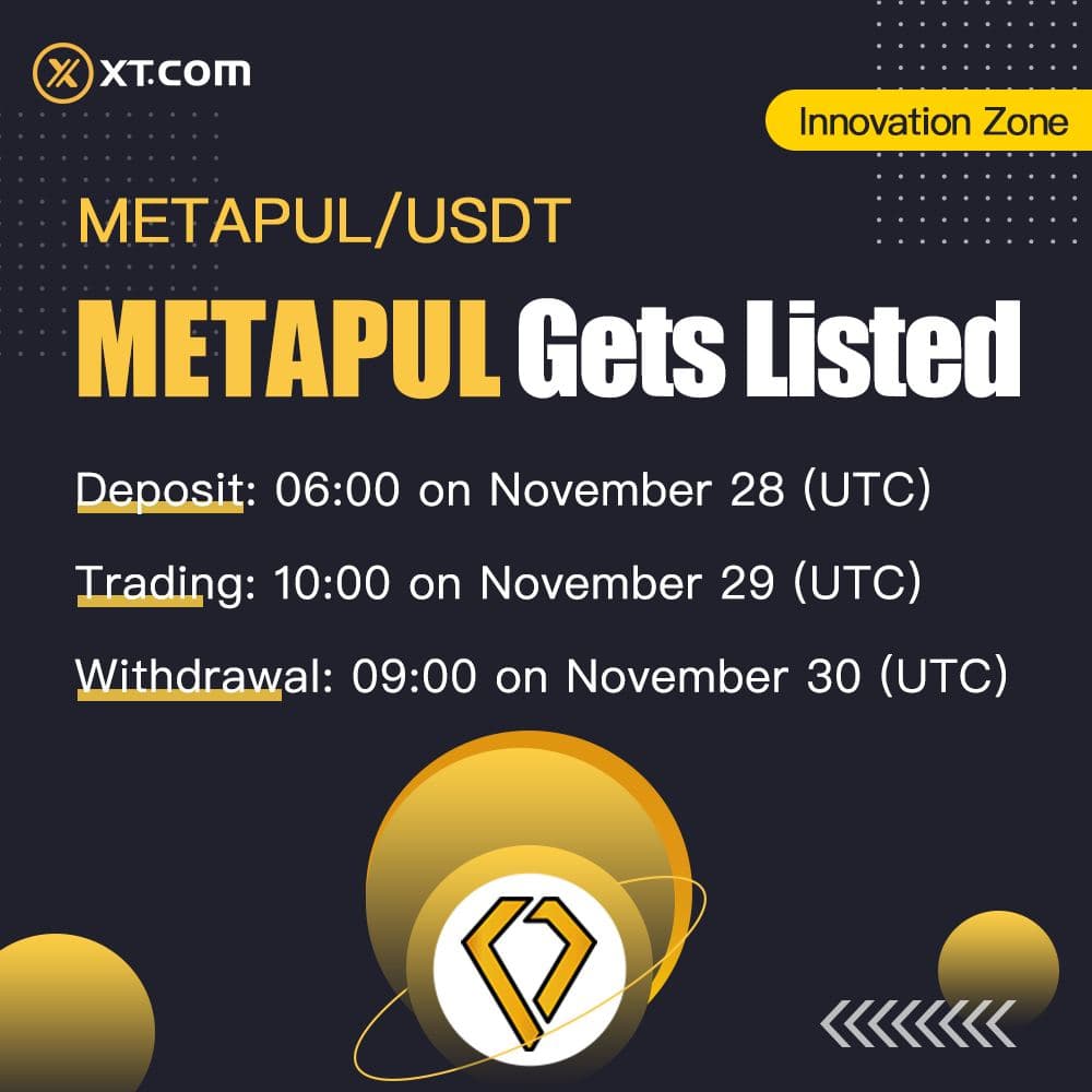 PulProject's tweet photo. We are happy to announce the big day. An announcement will be made to the world soon. It will be good for all of us. Congratulations #METAPUL @XTexchange  ://xtsupport.zendesk.com/hc/en-us/articles/4410170959257-XT-Will-List-METAPUL https://t.co/f0qcmPFxHi