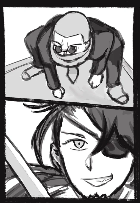 #メルスト 
ラガンケイル「私のぶちかましは、そのすべてを力づくで粉砕できます。」
りょうば「ひゅう、すごい自信だ。んじゃまあ…、正面突破で行こうか。」

「ドォオオオオオイ!」
「……守の風が第肆号。毱嵐ぃいいっ!」 