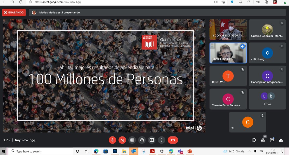 Disfrutando de la conferencia de D. Matías Matías, Global Education Strategist HP sobre Digitalización de centros educativos Escuela en <a href="/Agora2019/">Ágora 2021</a> el evento de <a href="/unicomplutense/">Complutense</a>  
<a href="/ComunidadMadrid/">Comunidad de Madrid</a> <a href="/La_UPM/">Universidad Politécnica de Madrid</a> 
<a href="/infouex/">UEx</a>
 
➡️bit.ly/3nIKMBx 
<a href="/CarlosAlonsoHP/">Carlos Alonso</a> <a href="/DiezMovilidad/">Jose Luis Diez</a>