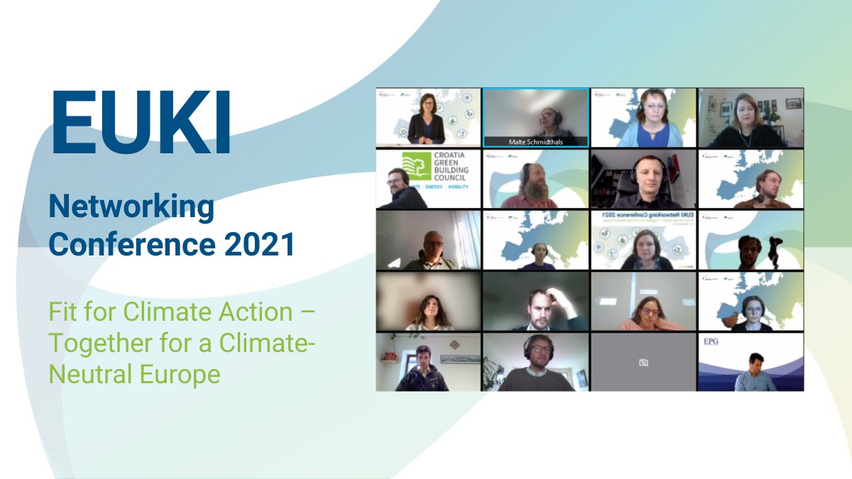 EUKI_Climate's tweet photo. 300 participants from 31 countries took part in the first day of the EUKI Networking Conference.

Thank you EUKI community for your active engagement! See you tomorrow on day 2 of #EUKICON21 full of new inputs &amp; workshops by our EUKI projects. https://t.co/mDYGWZbw8Z
