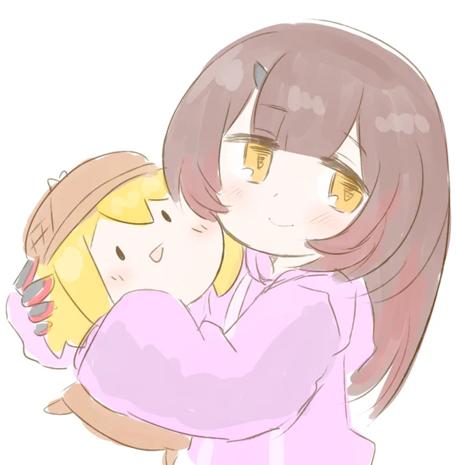 ロボ子さんとアメちゃん落書き 