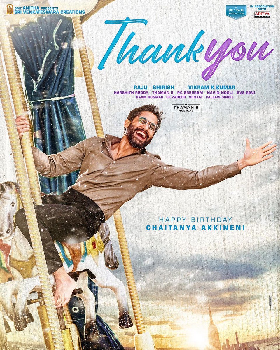 Movietonite_Ind's tweet photo. Presenting the first look of #ThankYouMovie
@chay_akkineni @RaashiiKhanna_ @MusicThaman @SVC_official
#ThankYouTheMovie #ThankYouFirstLook #NagaChaitanya #RaashiKhanna #Thaman #MalavikaNair #Movietonite https://t.co/EHHFZLSdwl