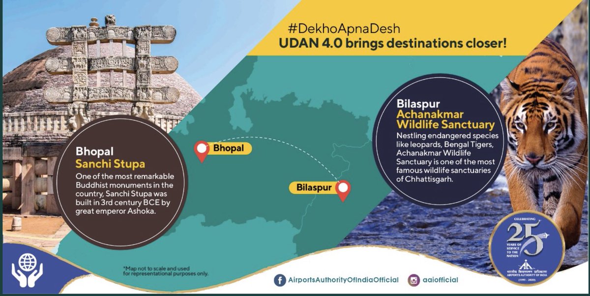 Desifunday's tweet photo. @PIBHindi @JM_Scindia #Handover_Bilaspur_Airport_To_AAI

#बिलासपुर_मांगे_4C_एयरपोर्ट 

#NoAirportNoGST

#Bilaspur_want_2700_m_runway

#Bilaspur_want_LCC

@ArunSao3 
 
@MoCA_GoI
 
@AAI_Official why no #UDANUtsav in Bilaspur ? Where are #Udan flights to Bhopal, Delhi, Kolkata? https://t.co/KU07UbZTwp