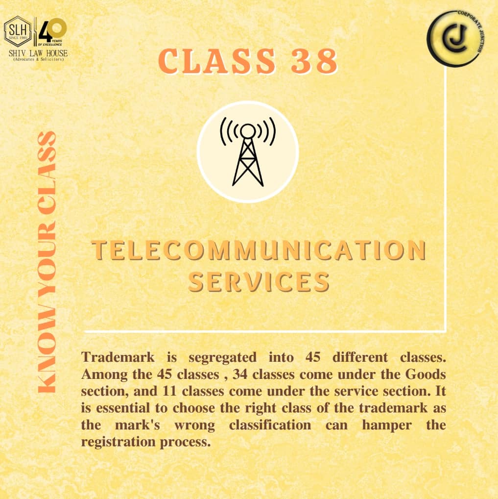 corpjunction's tweet photo. The next section under the classification of trademarks is regarding Telecommunication Services.
#corporatejunction #telecommunicationservices #law #trademark #classpost #copyright https://t.co/xMcYYsVYgy