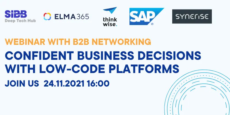 SIBBeV's tweet photo. Learn best practices from Low-Code experts with international background! Hear about the state of Low-Code in the Berlin-Brandenburg area and how your team can automate business processes without coding.

Register now: https://t.co/skj2atb13o

#lowcode #nocode #digitalberlin https://t.co/XlTxgqupOf