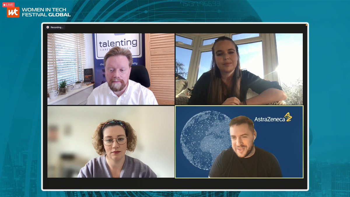 WomeninTechFest's tweet photo. And live on channel 2 we have a panel discussion exploring all things recruitment: do you need to review your recruitment policy / process and consider whose involved and where are the best places to advertise a job role? Find out more! #womenintechfest #womenintech https://t.co/EMTSIERD5O
